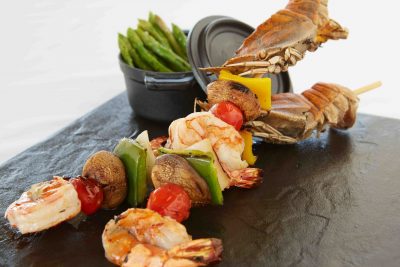 Coast Pattaya prawns skewers